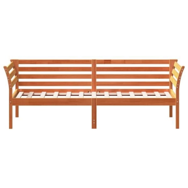 Massivt træ daybed - Solid Pine76 - Brun voks - 100x200 cm Brun