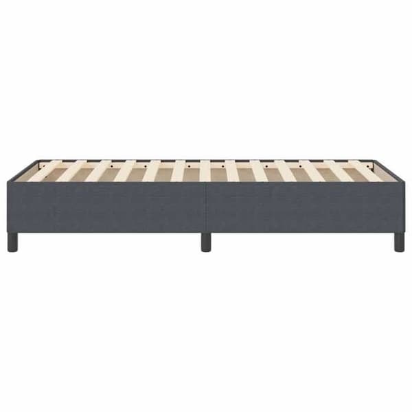 Lit - EXKLUSIIVINEN MAJA - Box Spring - 90 x 200 cm - Tummanharmaa sametti - Laatikko kehys Mörkgrå