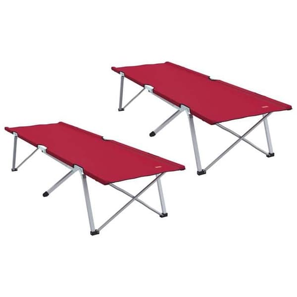 Camping seng - EKSKLUSIV HUS - 194 x 62,5 x 42,5 cm - 2 dele - Sammenklappelig - Stålramme