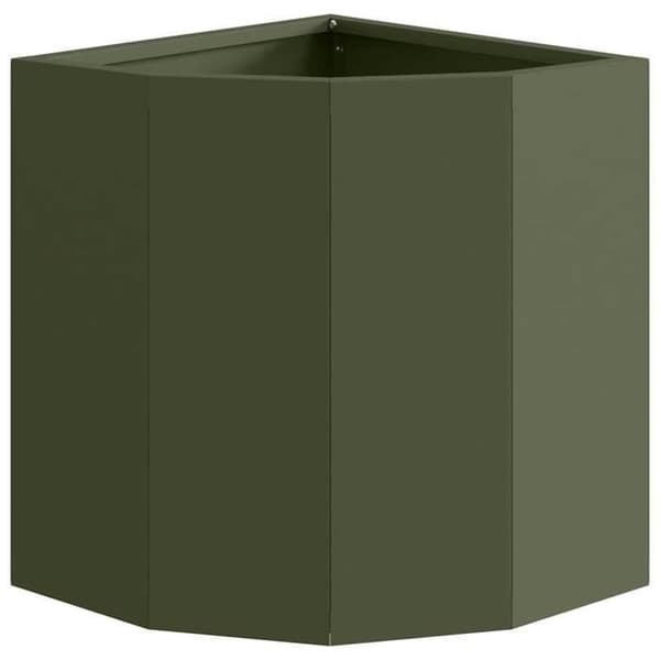 Maison Exclusive - Vihreä kulmalautanen 30 x 30 x 35 cm Teräs