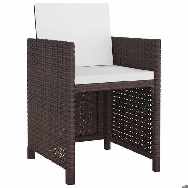 Maison Exclusive - Utomhusmatgrupp med kuddar 11 delar i flätad resin