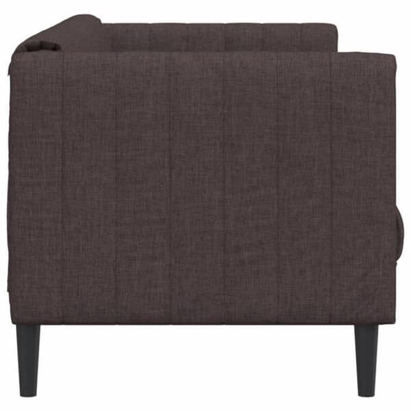 Maison Exclusive - Soffa för 2 personer mörkbrun tyg