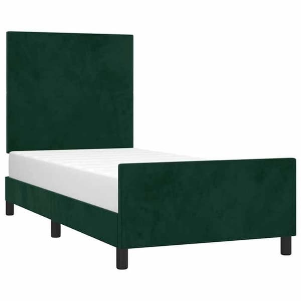 Maison Exclusive - Patja ilman patjaa tummanvihreä 80x200 cm sametti