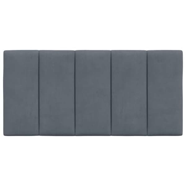 Maison Exclusive - Huvudgavelkudde Hanko mörkgrå 100 cm sammet