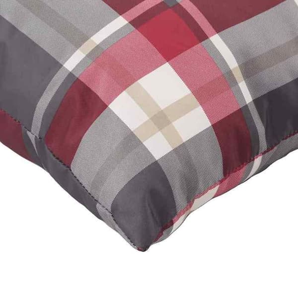 Maison Exclusive - Sofa puder 4 stk. rød ternet 60 x 60 cm i stof