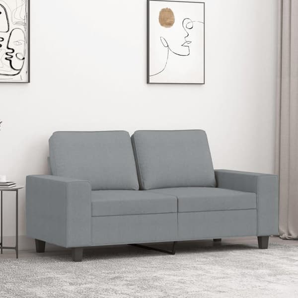 Maison Exclusive - 2-personers sofa i lys grå 120 cm stof