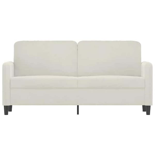 Maison Exclusive - 2-paikkainen sohva, kerma 140 cm sametti