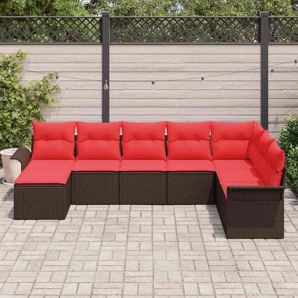 Maison Exclusive - 8 dele have sofa sæt Beige Poly rattan