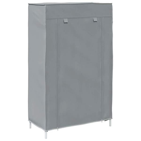 Maison Exclusive - Harmaa kenkäteline 60,5x30x97 cm kuitukangasta