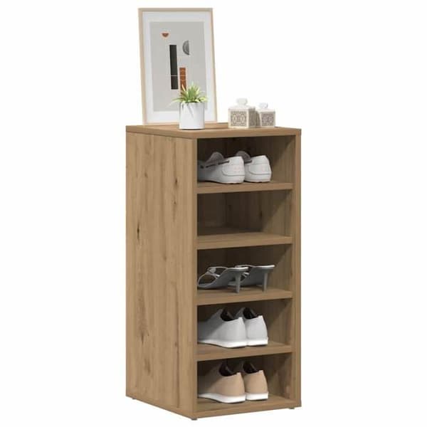 Maison Exclusive - Skoskabe 2 stk. håndlavet egetræ ingeniørtræ