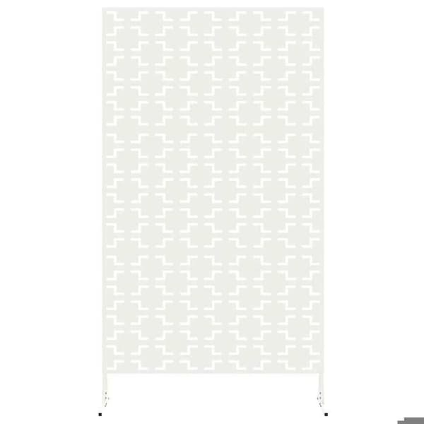 Maison Exclusive - Integritetsskärm 100 x 50 x 180 cm Vit Stål Vit