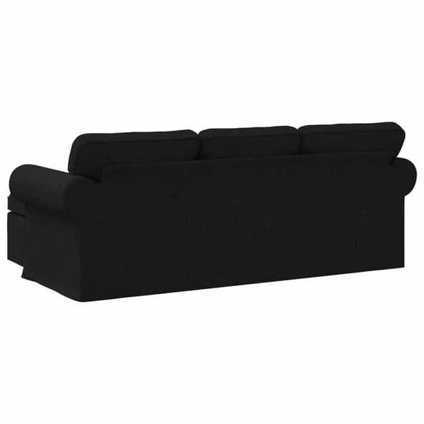 Maison Exclusive - Musta sohva 215 x 138 x 80 cm kangas