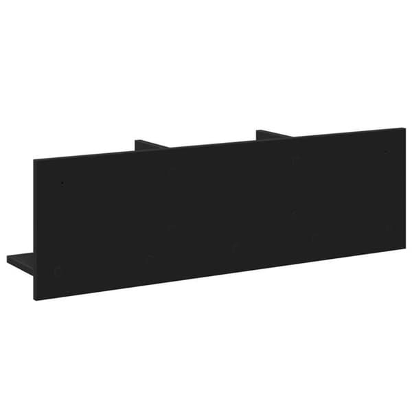 Maison Exclusive - Væghængt skab 100x16,5x30 cm sort ingeniørtræ