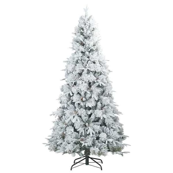 Konstgjord julgran - EXKLUSIV HEM - Ledade grenar 210 cm - Vit - Varmvit LED - USB 5V strömförsörjning Vit