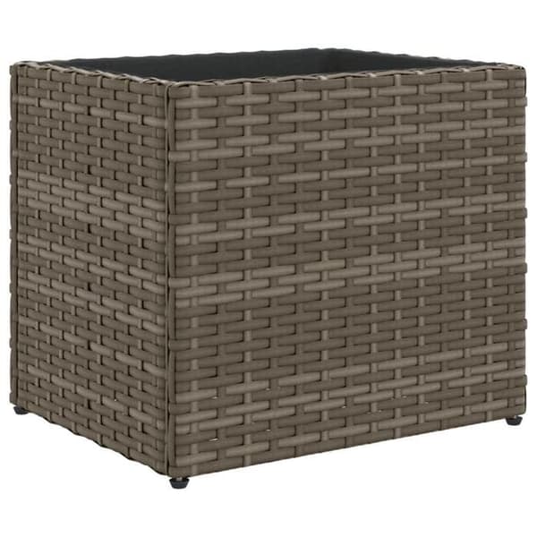 Maison Exclusive - Grå kruka 36x30x32 cm flätad resin Grå