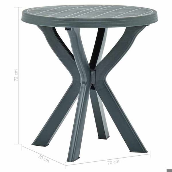 Maison Exclusive - Bistrobord Vit Ø70 cm Plast