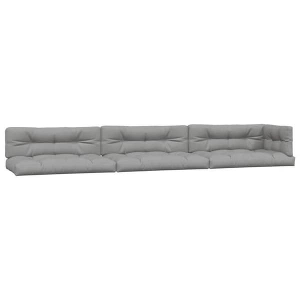 Pallkuddar - Exklusivt hemset om 7 - Grå - 100% polyester - Vattentålig