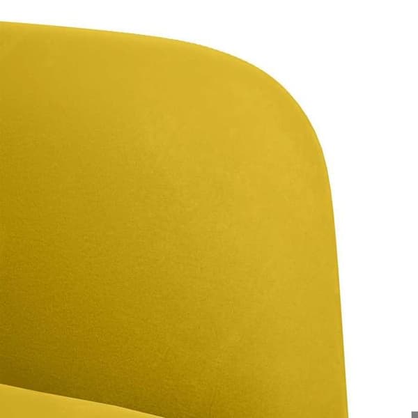 Maison Exclusive - Keltainen 109 cm samettinen sohva