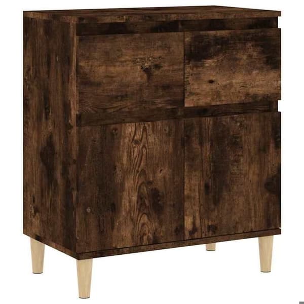 Maison Exclusive - Buffet Røget Eg 60x35x70 cm Ingeniørtræ