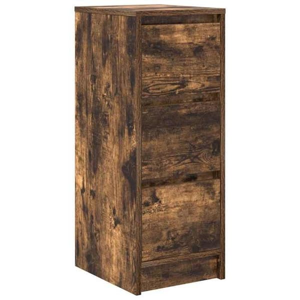 Maison Exclusive - Buffé i rökt ek 29,5x34x76 cm ingenjörsträ