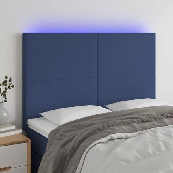 Hovedgærde - Eksklusivt Hus - Blå - Indbygget multicolor LED - Højdejusterbar blå