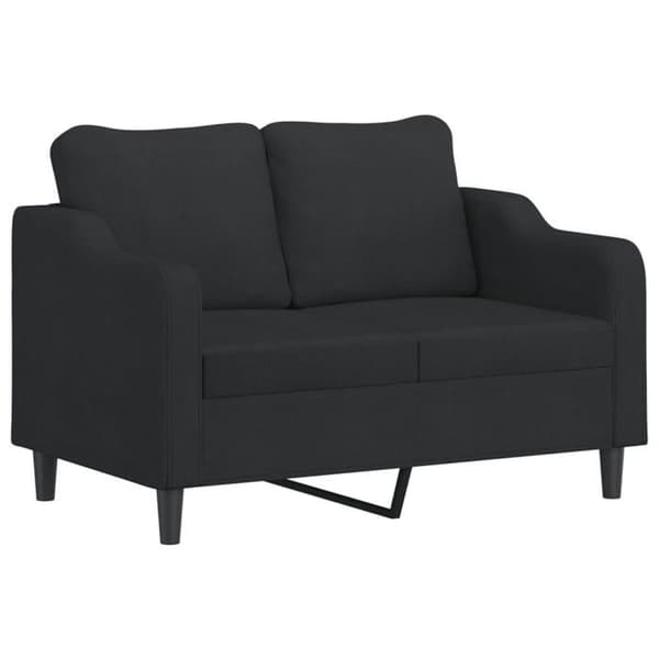 Maison Exclusive - 2 kpl sohvasetti mustilla kankaalla tyynyillä