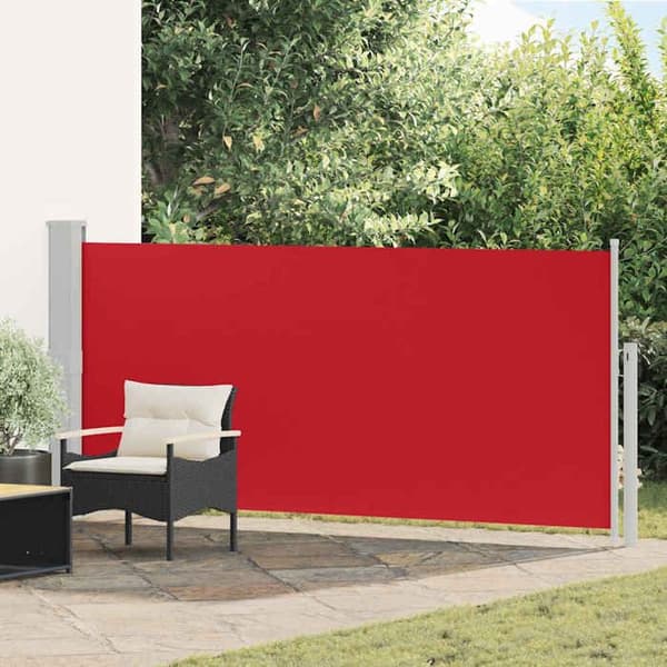 Maison Exclusive - Fällbart sidotak 140 x 300 cm Röd