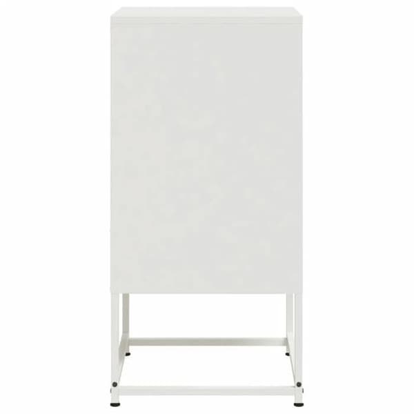 Maison Exclusive - Natborde 2 stk hvid 36x39x78 cm stål