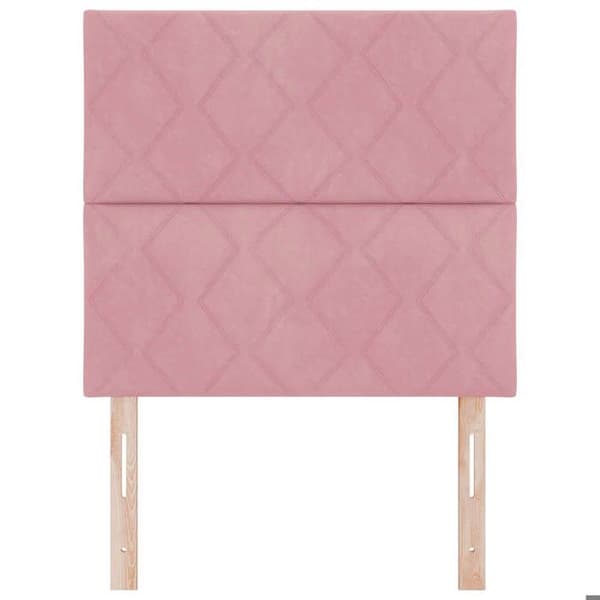 Hovedgærde - EKSKLUSIV HUS - Velour - Rosa - 100 cm - Justerbar mekanisme Ros