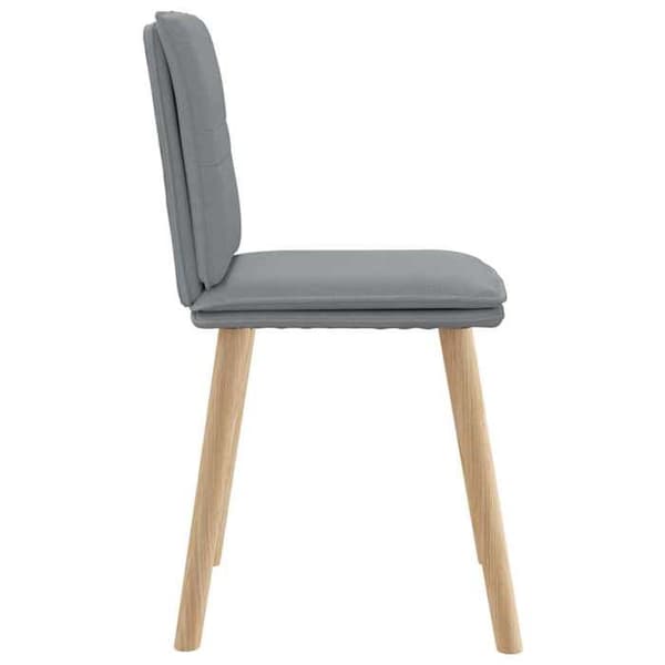 Maison Exclusive - Matstolar set om 6 ljusgrå tyg