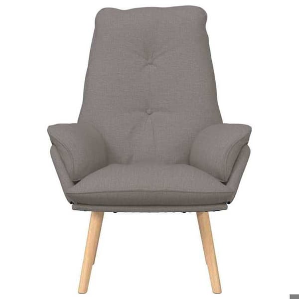 Fåtölj - EXKLUSIV HEM - Taupe - Polyester - Spånskiva - Polstrade armstöd Mol