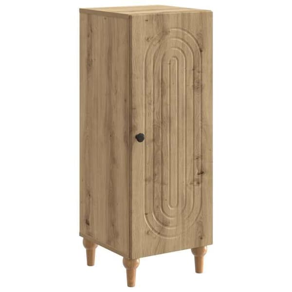 Maison Exclusive - Buffet i håndlavet egetræ 33 x 34,5 x 90 cm Ingeniørtræ
