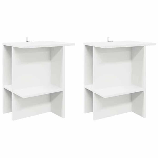 Soffbord - EXKLUSIV HEM - 2 st - Vit - 40 x 30 x 49 cm - Ingenjörsträ Vit