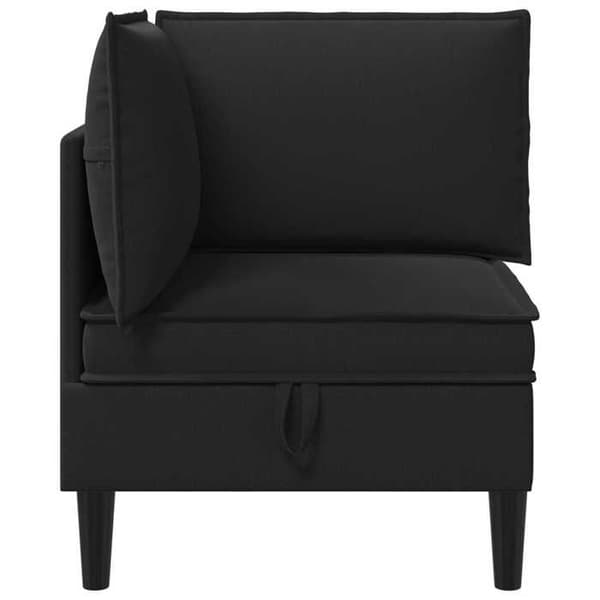 Maison Exclusive - Sofa med hjørne og opbevaring i sort velour