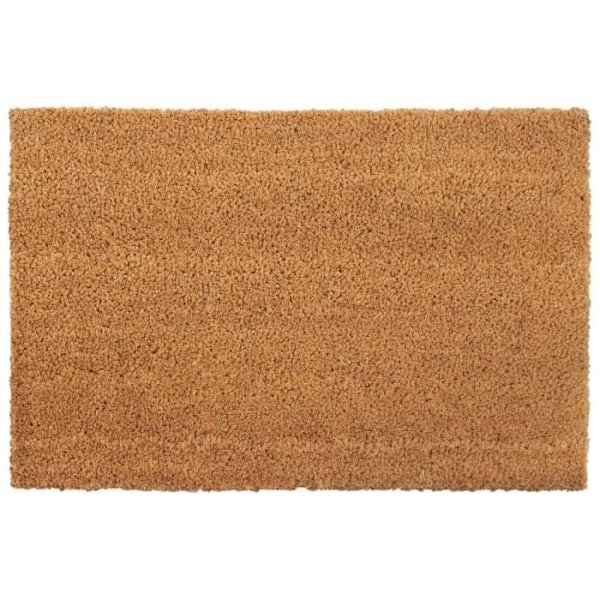 Dørmåtte 2 stk naturlig 40x60 cm tuftet kokosfiber0 [cm] Brun