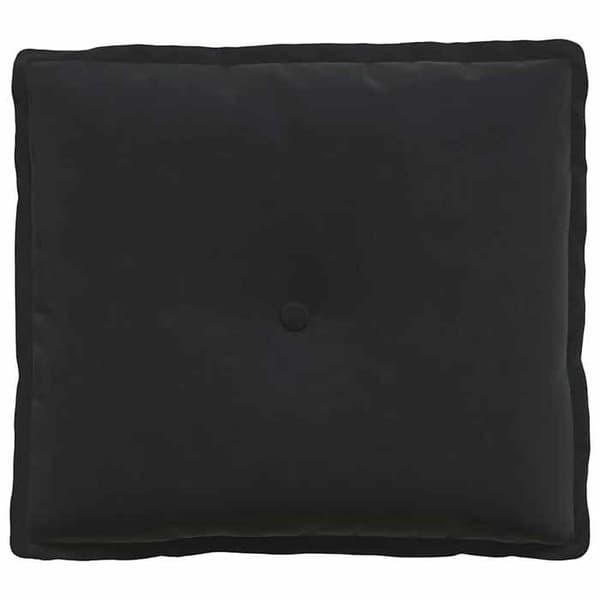 Maison Exclusive - Sort Rygpude 50 x 45 cm I Fløjl