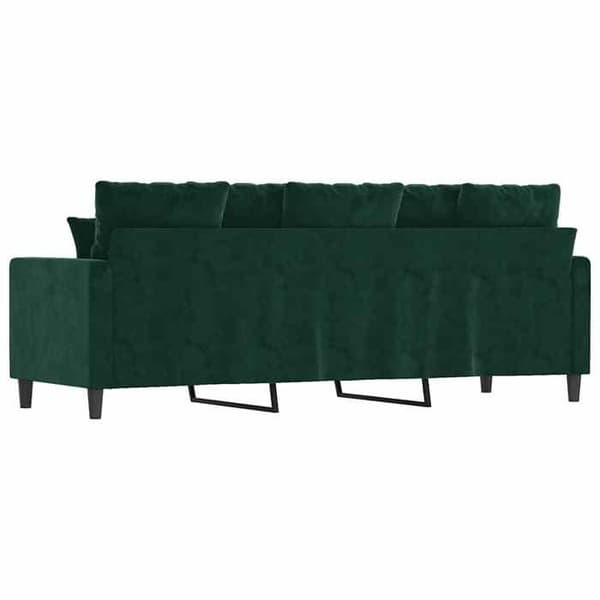Maison Exclusive - Soffa 3-sits Grön mörk 180 cm Sammet