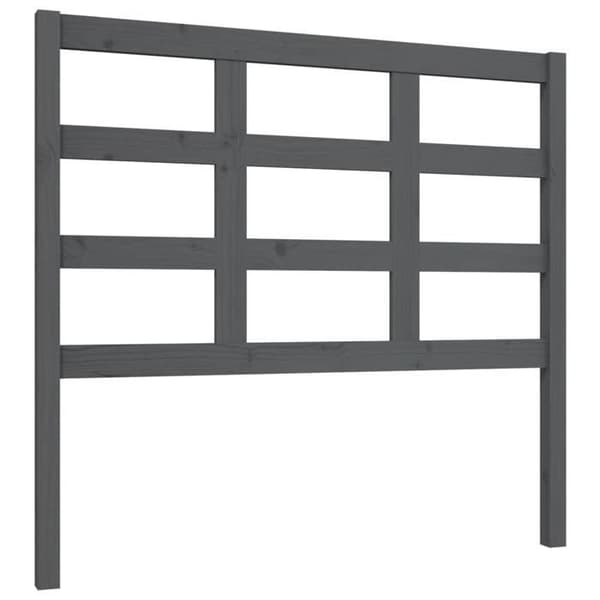 Maison Exclusive - Grå sänggavel 105,5x4x100 cm Massivt furu Grå