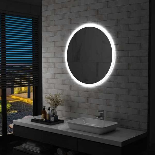 Maison Exclusive - LED-spegel för badrum 80 cm Silver