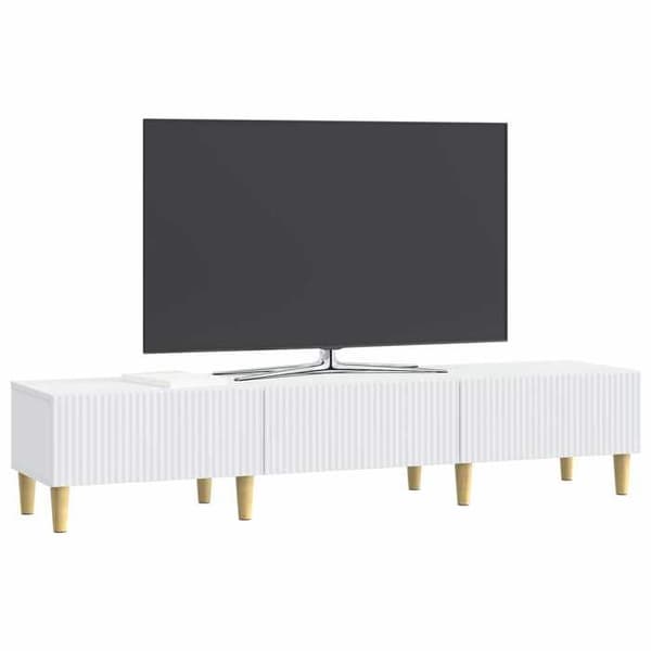 Maison Exclusive - TV-möbel Vit 147 x 34,5 x 30 cm Ingenjörsträ Vit