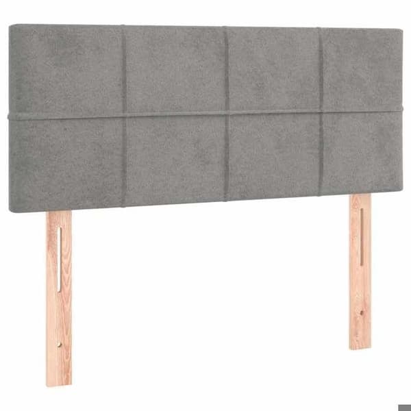 Maison Exclusive - Hovedgærde Lys Grå 100x5x78/88 cm Velour