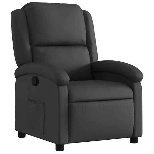 Maison Exclusive - Læder recliner i ægte sort læder