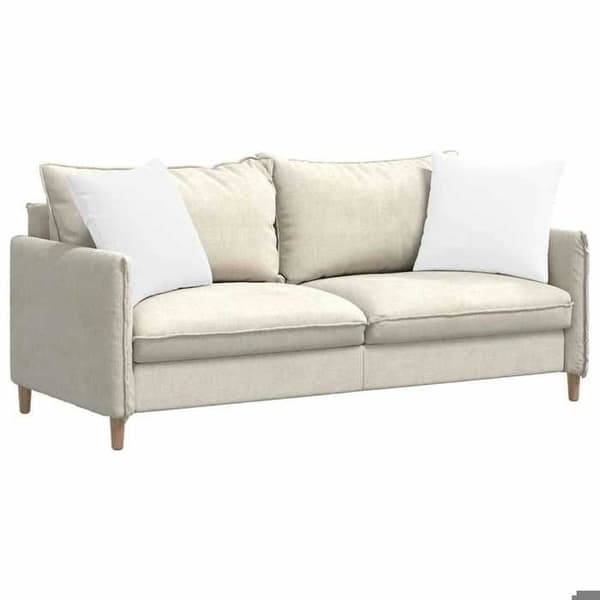 Maison Exclusive - Soffkuddar 2 st tyg Vit 50 x 50 cm Vit