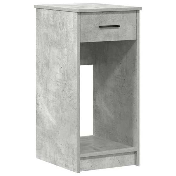 Maison Exclusive - Datorställ med betonggrå låda 35x45x77 cm