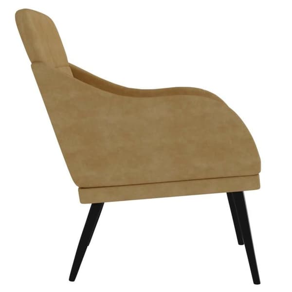 Maison Exclusive - Fåtölj Brun 63x76x80 cm Sammet