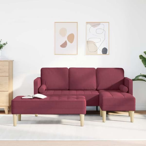 Maison Exclusive - 2 kpl sohvasetti Bordeaux polyesteri