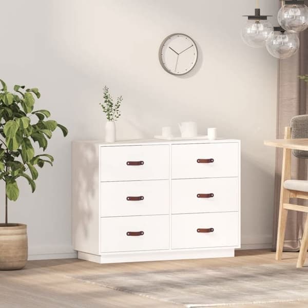 Maison Exclusive - Buffé Vit 100x40x75 cm Massivt furu