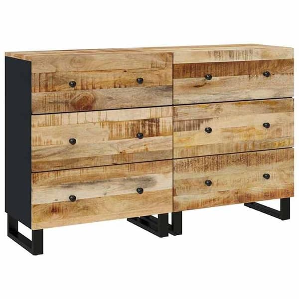Maison Exclusive - 2 kpl buffetit 60x33x75 cm raakamangopuu