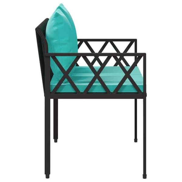 Maison Exclusive - Utomhusbänkar 2-sits 116 x 56 x 75 cm polyrotin