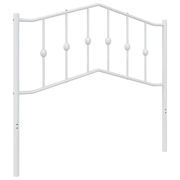 Maison Exclusive - Erstatnings hovedgærde metal hvid 100 cm